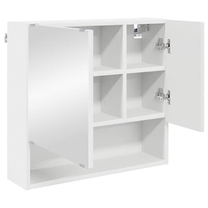 Ντουλάπα Καθρέφτη Λευκό 59 x 17 x 55 cm Επεξεργασμένο ξύλο - Pakobazaar