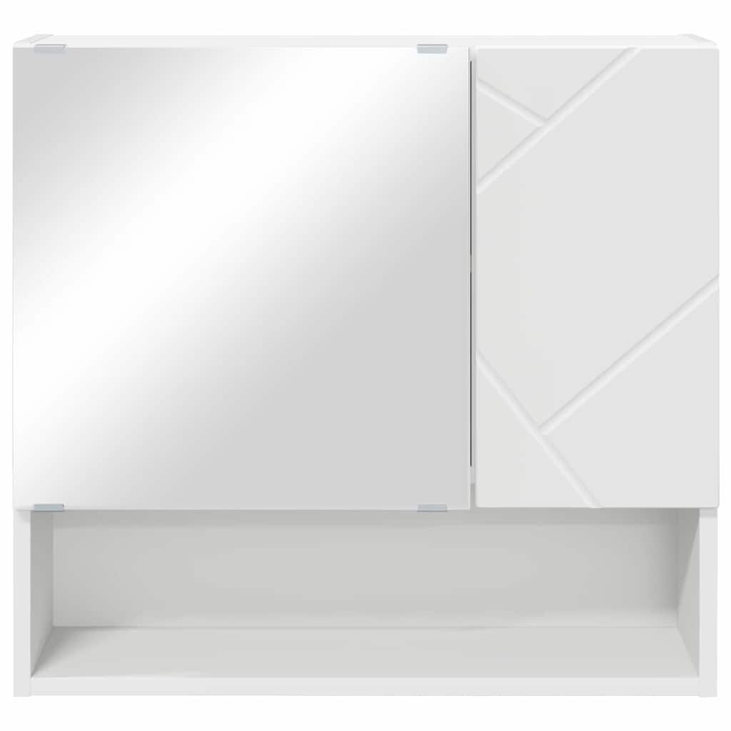 Ντουλάπα Καθρέφτη Λευκό 59 x 17 x 55 cm Επεξεργασμένο ξύλο - Pakobazaar