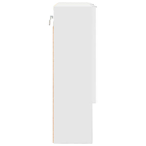 Ντουλάπα Καθρέφτη Λευκό 59 x 17 x 55 cm Επεξεργασμένο ξύλο - Pakobazaar