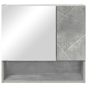 Ντουλάπα Καθρέφτη Σκυρόδεμα Γκρι 59 x 17 x 55 cm