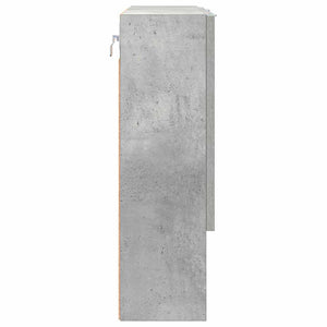 Ντουλάπα Καθρέφτη Σκυρόδεμα Γκρι 59 x 17 x 55 cm