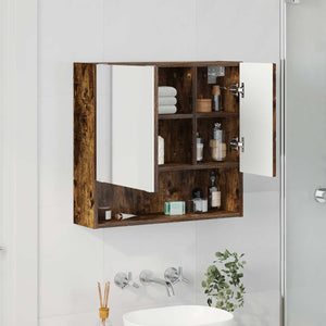 Ντουλάπα Καθρέφτη Καπνιστό Δρύς 59 x 17 x 55 cm - Pakobazaar