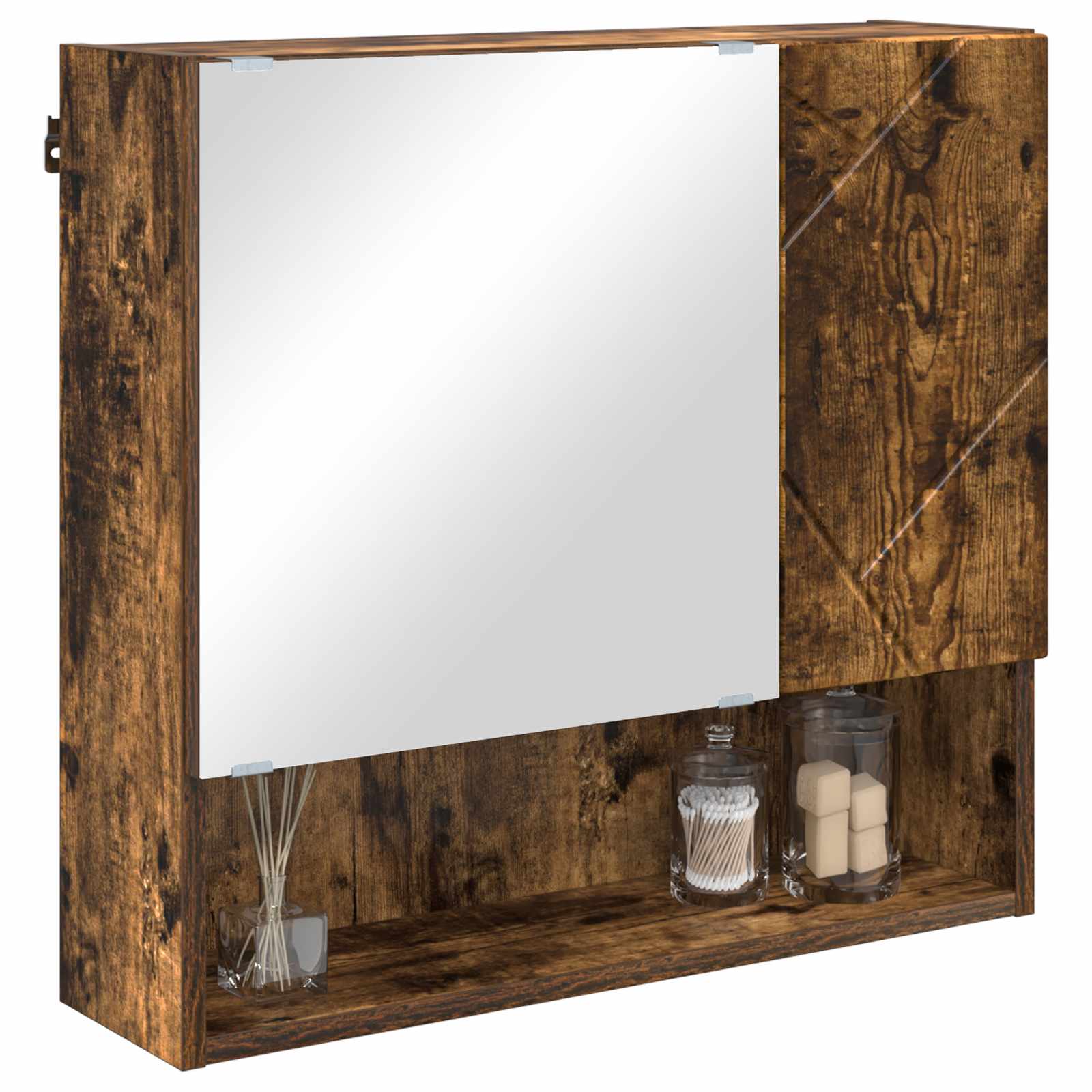 Ντουλάπα Καθρέφτη Καπνιστό Δρύς 59 x 17 x 55 cm - Pakobazaar
