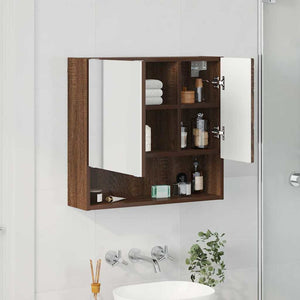 Ντουλάπα Καθρέφτη Καφέ δρυς 59 x 17 x 55 cm Επεξεργασμένο Ξύλο