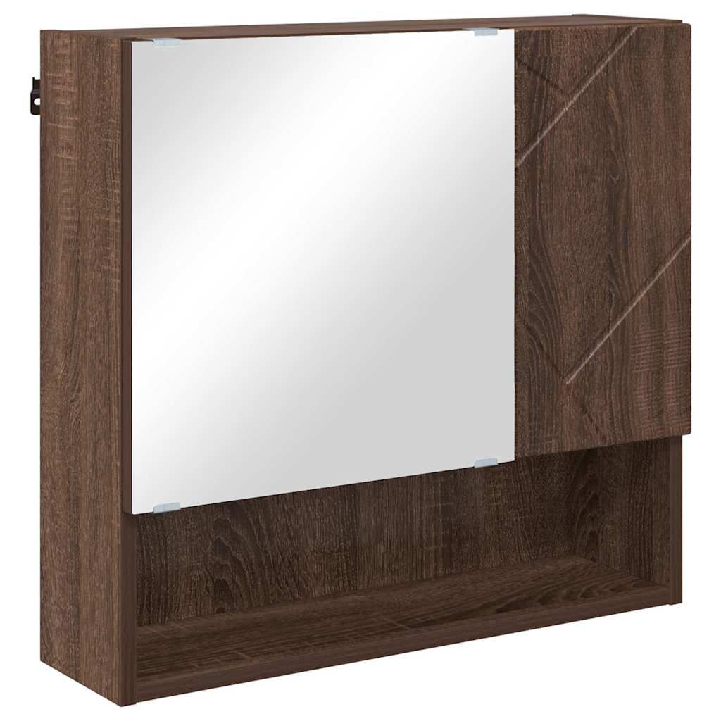 Ντουλάπα Καθρέφτη Καφέ δρυς 59 x 17 x 55 cm Επεξεργασμένο ξύλο