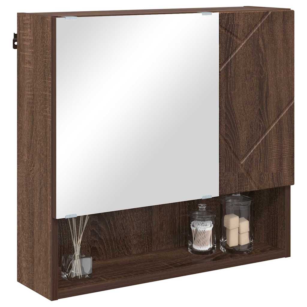 Ντουλάπα Καθρέφτη Καφέ δρυς 59 x 17 x 55 cm Επεξεργασμένο ξύλο