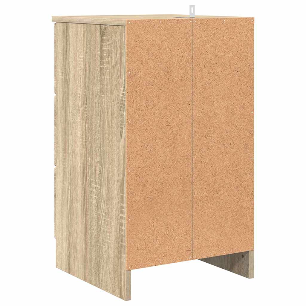Κομοδίνο Sonoma Δρυς 38 x 38 x 66 εκ Επεξεργασμένο ξύλο