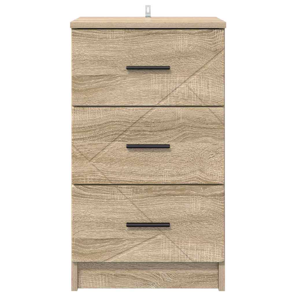 Κομοδίνο Sonoma Δρυς 38 x 38 x 66 εκ Επεξεργασμένο ξύλο