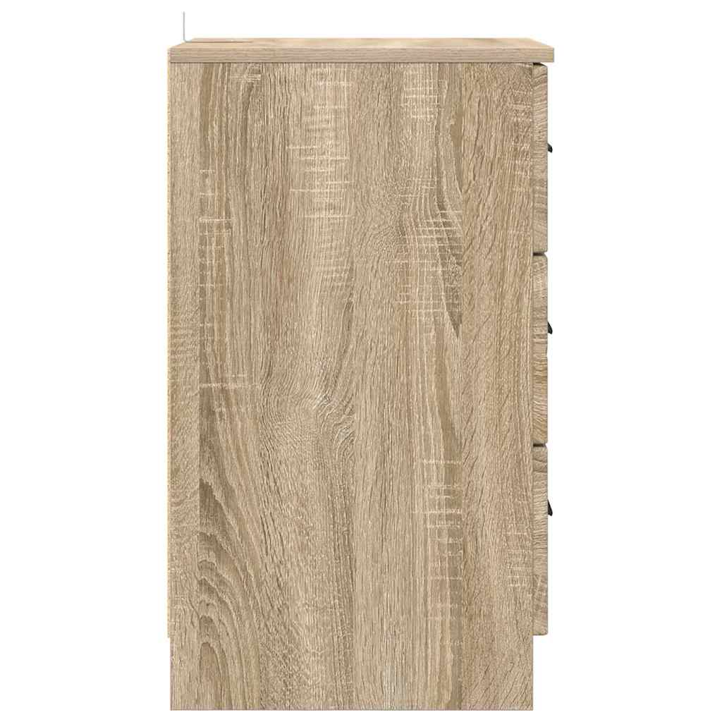 Κομοδίνο Sonoma Δρυς 38 x 38 x 66 εκ Επεξεργασμένο ξύλο