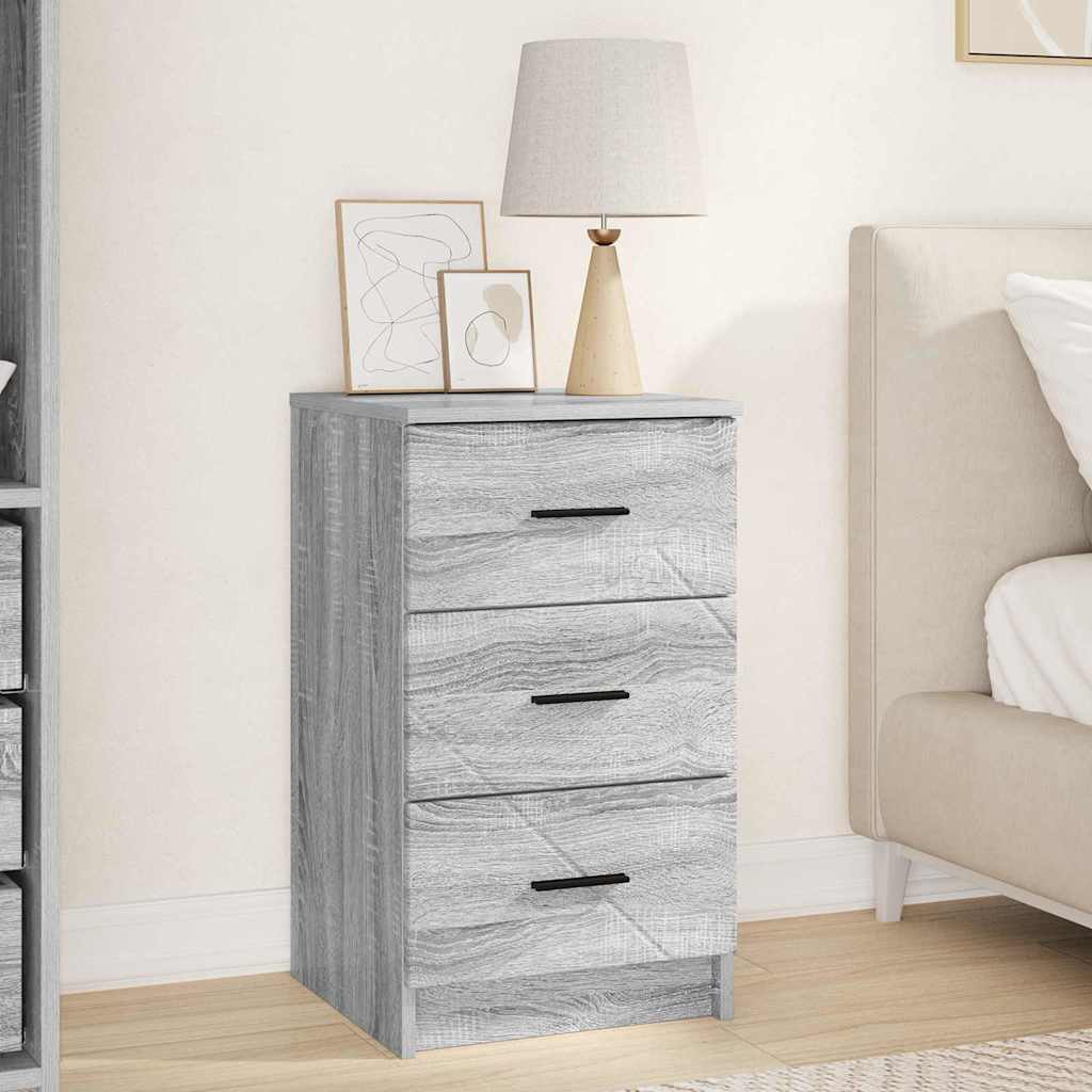 Κομοδίνο Γκρι sonoma 38 x 38 x 66 εκ Επεξεργασμένο ξύλο - Pakobazaar