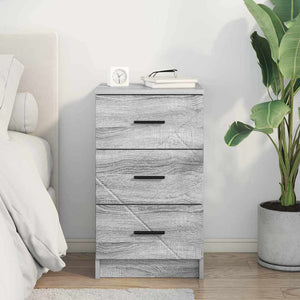 Κομοδίνο Γκρι sonoma 38 x 38 x 66 εκ Επεξεργασμένο ξύλο - Pakobazaar