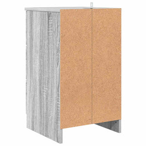 Κομοδίνο Γκρι sonoma 38 x 38 x 66 εκ Επεξεργασμένο ξύλο - Pakobazaar