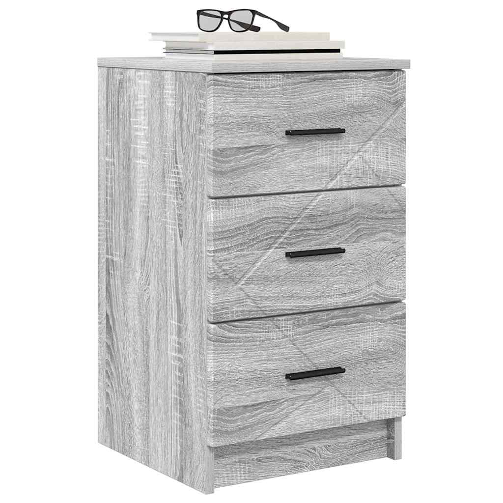 Κομοδίνο Γκρι sonoma 38 x 38 x 66 εκ Επεξεργασμένο ξύλο - Pakobazaar