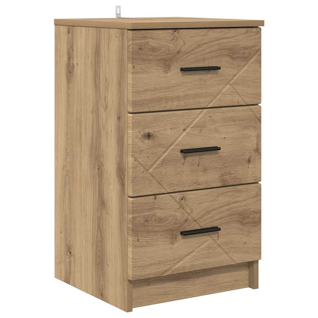 Κομοδίνο artisan δρυς 38 x 38 x 66 εκ Επεξεργασμένο ξύλο
