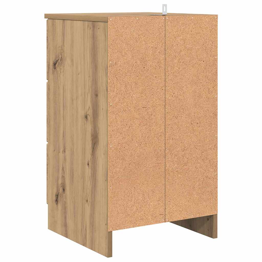 Κομοδίνο artisan δρυς 38 x 38 x 66 εκ Επεξεργασμένο ξύλο
