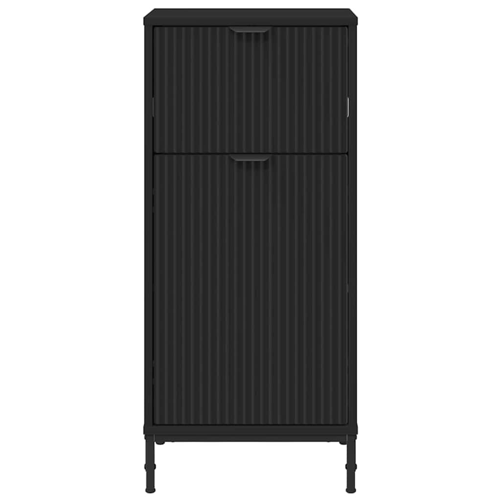 Ντουλάπι Μπάνιου με συρτάρι με πόρτα Μαύρο 39,5 x 36 x 88 εκ - Pakobazaar