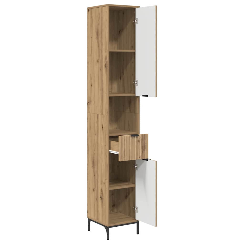 Ντουλάπι Μπάνιου με συρτάρι Artisan Oak 31,5 x 33 x 190 εκ. - Pakobazaar