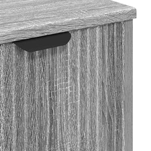 Ντουλάπα Νιπτήρα Mπάνιου Γκρίζο Σονομα 60,5 x 33,5 x 61 εκ
