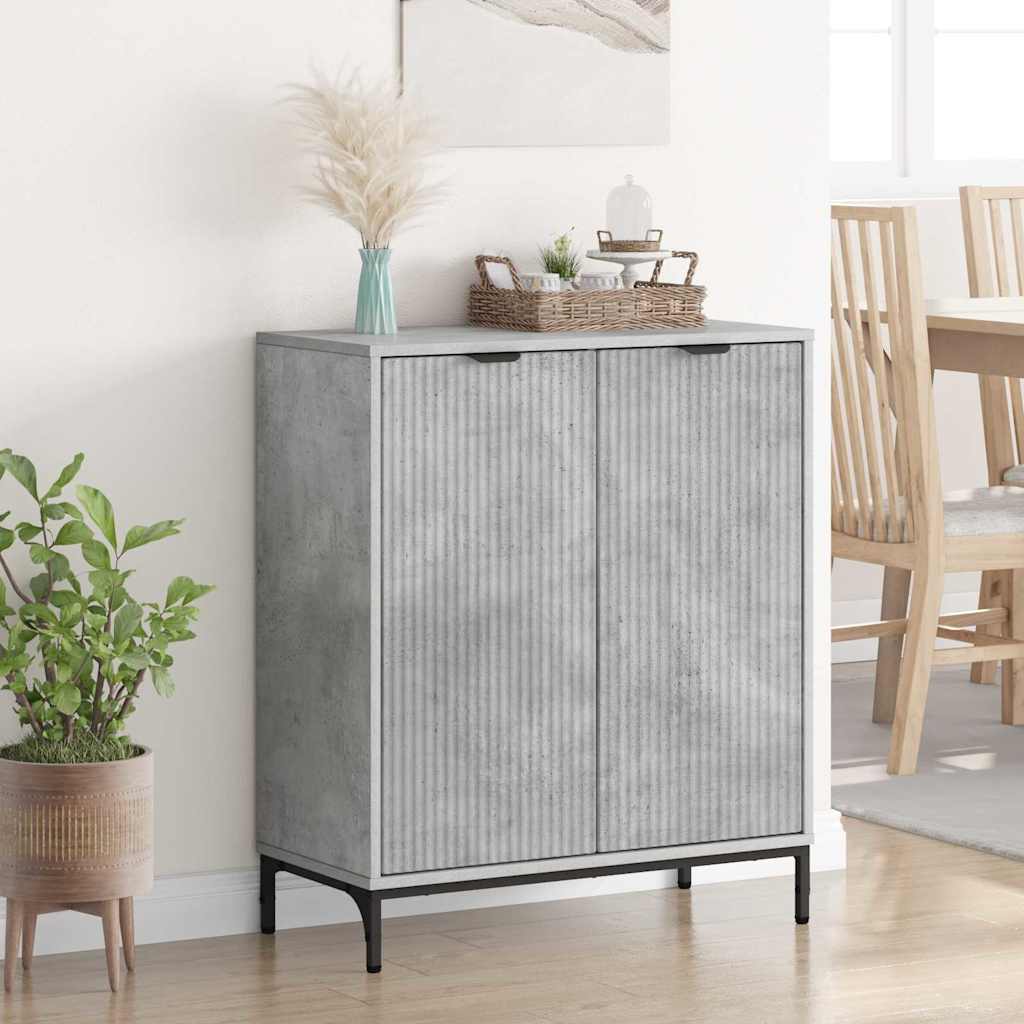 Πλαϊνό γραφείο Σκυρόδεμα Γκρι 69,5 x 33 x 82 εκ. - Pakobazaar