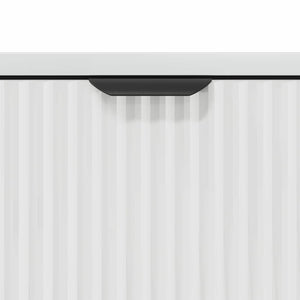Πλαϊνό γραφείο Υψηλής γυαλάδας λευκό 69,5 x 33 x 82 εκ.