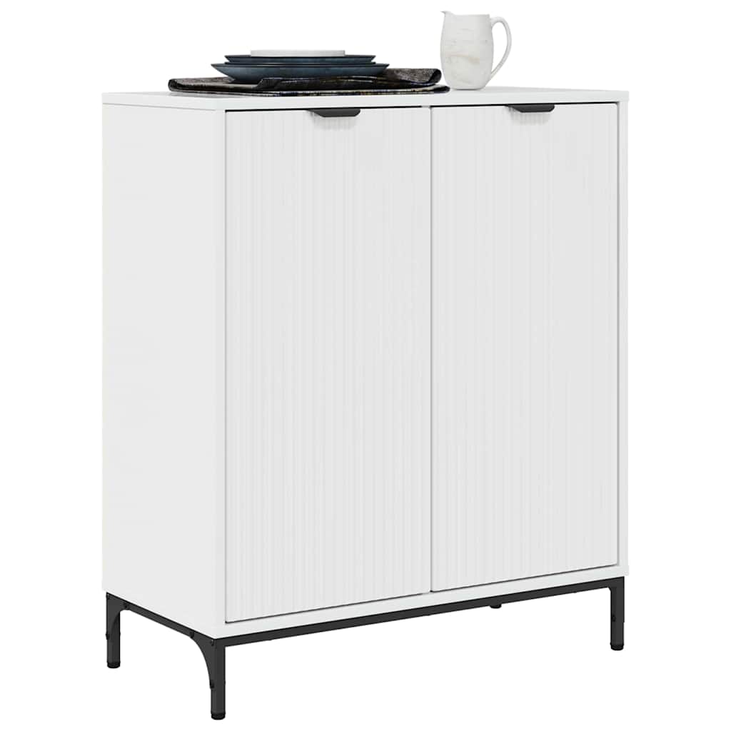 Πλαϊνό γραφείο Υψηλής γυαλάδας λευκό 69,5 x 33 x 82 εκ.