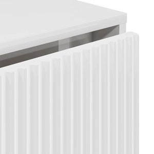 Πλαϊνό γραφείο Υψηλής γυαλάδας λευκό 79,5 x 33 x 82 εκ