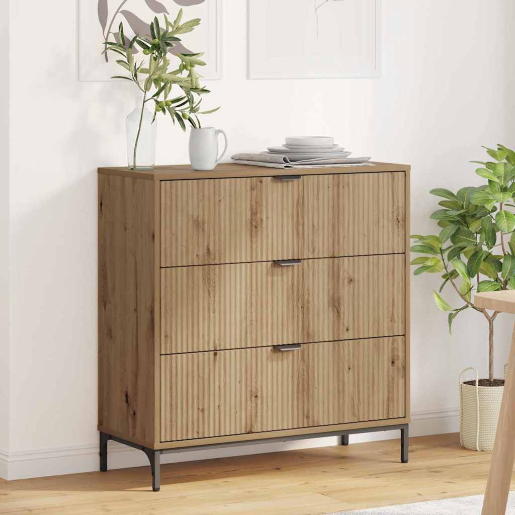 Πλαϊνό γραφείο Artisan Oak 79,5 x 33 x 82 εκ Επεξεργασμένο ξύλο