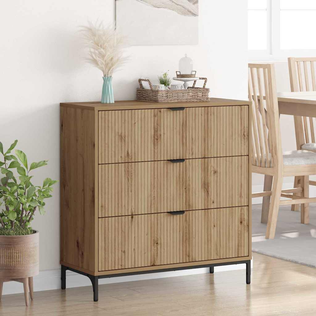 Πλαϊνό γραφείο Artisan Oak 79,5 x 33 x 82 εκ Επεξεργασμένο ξύλο