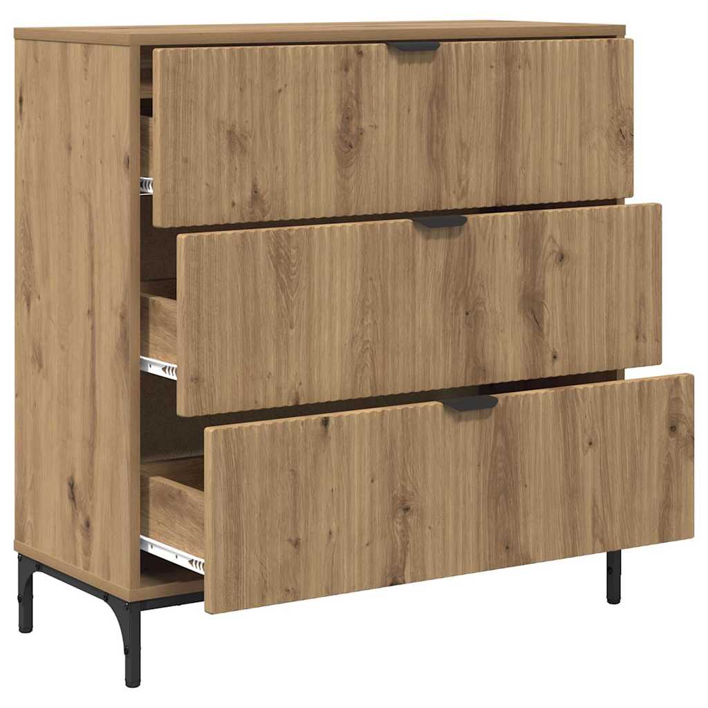 Πλαϊνό γραφείο Artisan Oak 79,5 x 33 x 82 εκ Επεξεργασμένο ξύλο