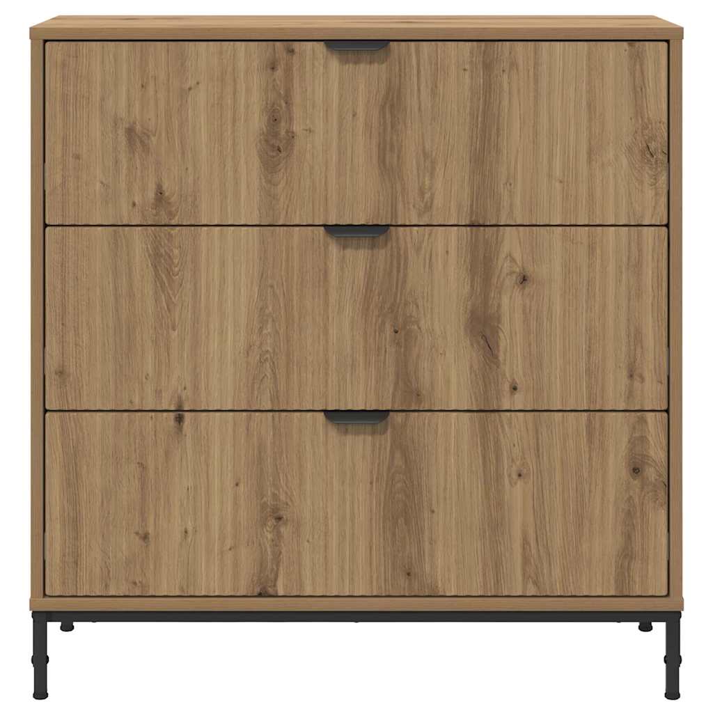 Πλαϊνό γραφείο Artisan Oak 79,5 x 33 x 82 εκ Επεξεργασμένο ξύλο
