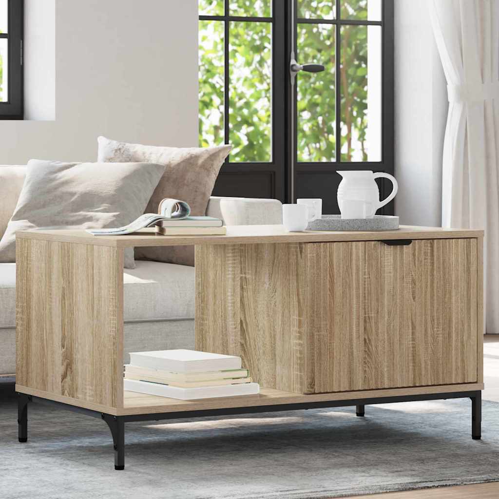 Τραπεζάκι σαλονιού με συρτάρι Δρύς Sonoma 90 x 49 x 46 εκ.
