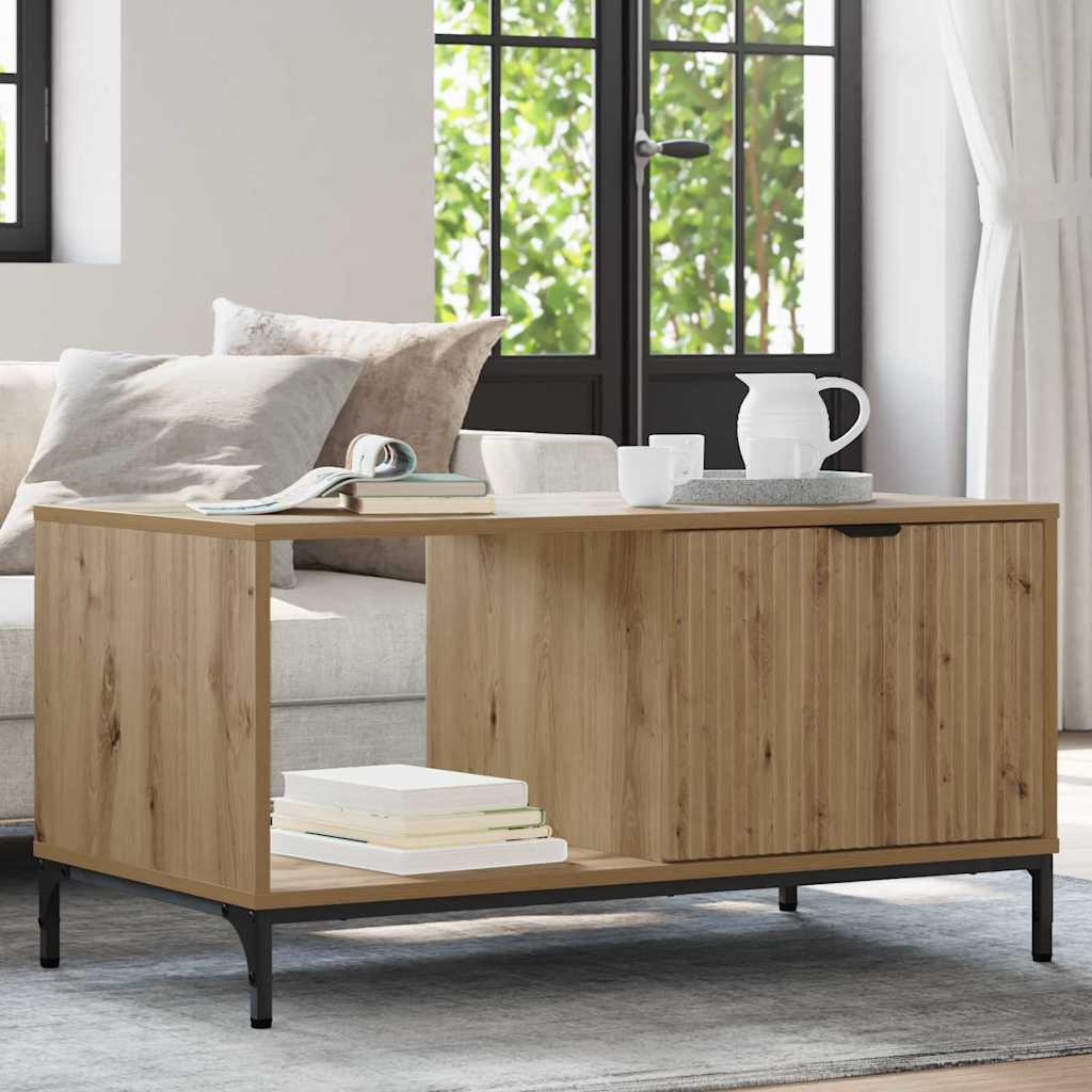 Τραπεζάκι σαλονιού με συρτάρι Artisan Oak 90 x 49 x 46 εκ.
