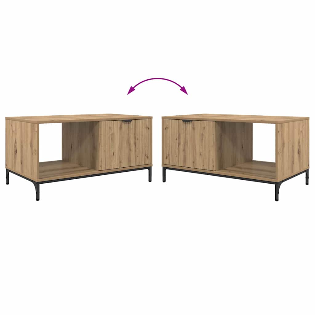 Τραπεζάκι σαλονιού με συρτάρι Artisan Oak 90 x 49 x 46 εκ.
