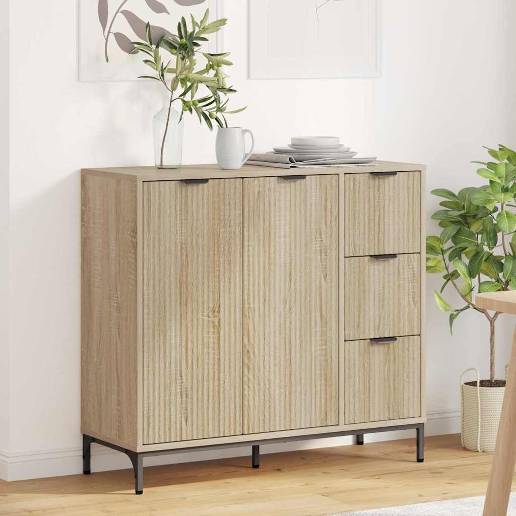 Πλαϊνό γραφείο με συρτάρι Δρύς Sonoma 89,5 x 33 x 82 εκ. - Pakobazaar