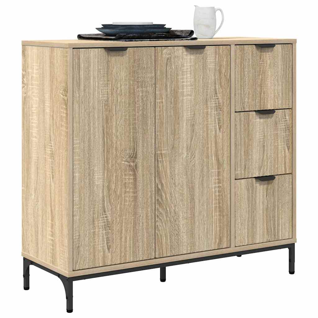 Πλαϊνό γραφείο με συρτάρι Δρύς Sonoma 89,5 x 33 x 82 εκ. - Pakobazaar