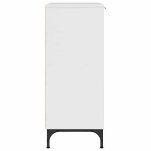 Πλαϊνό γραφείο Υψηλής γυαλάδας λευκό 89,5 x 33 x 82 εκ.