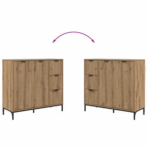 Πλαϊνό γραφείο με συρτάρι Artisan Oak 89,5 x 33 x 82 εκ. - Pakobazaar