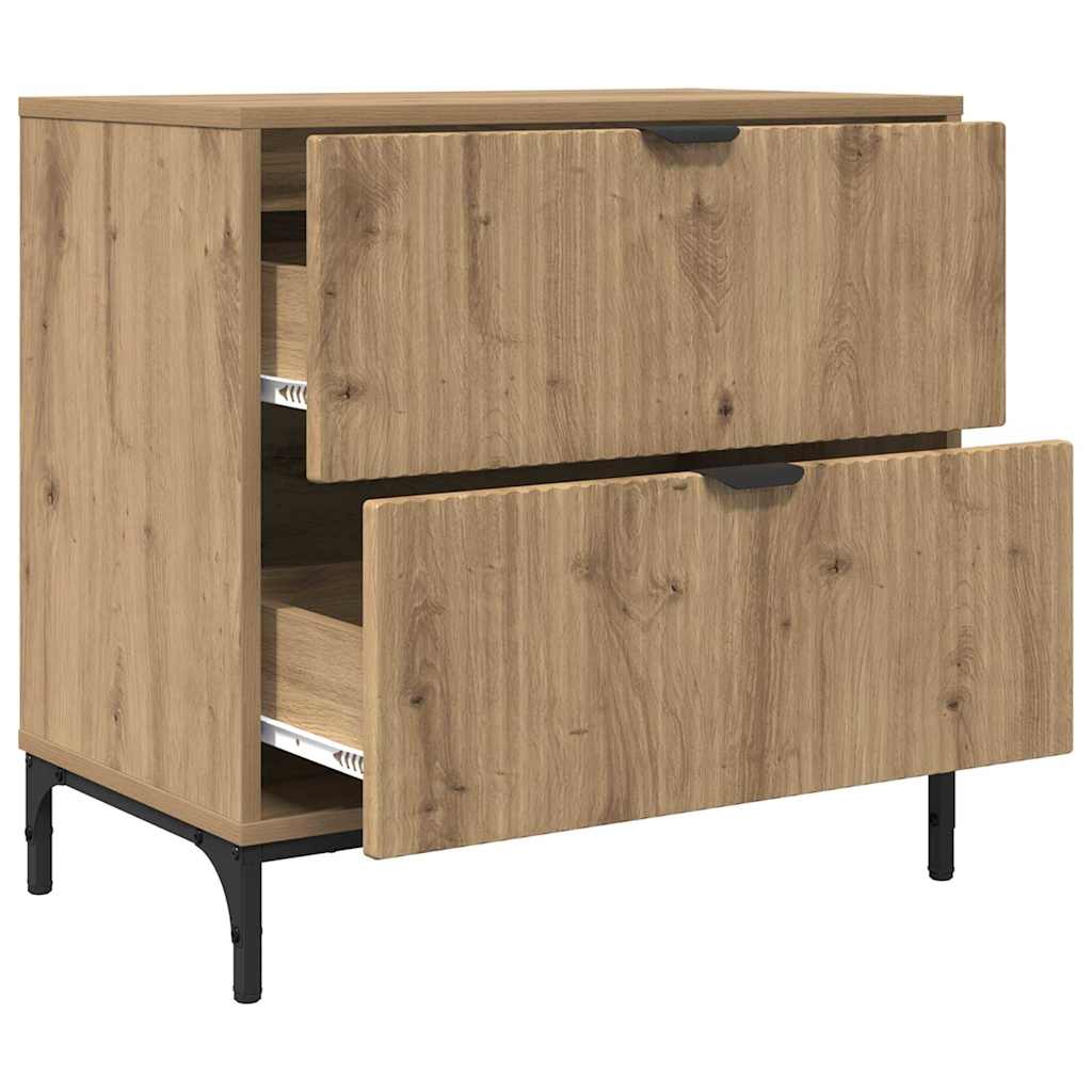 Κομοδίνο artisan δρυς 63.5 x 36 x 61 εκ Επεξεργασμένο ξύλο - Pakobazaar