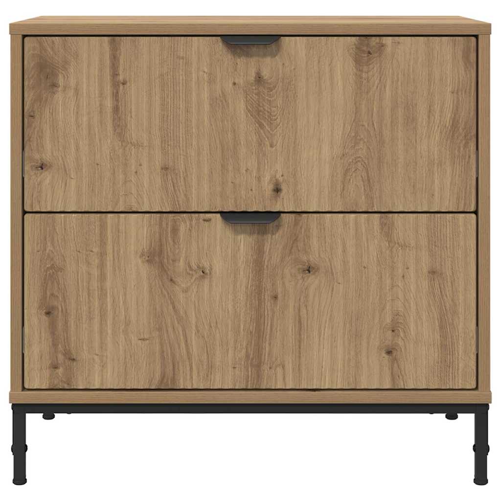 Κομοδίνο artisan δρυς 63.5 x 36 x 61 εκ Επεξεργασμένο ξύλο - Pakobazaar