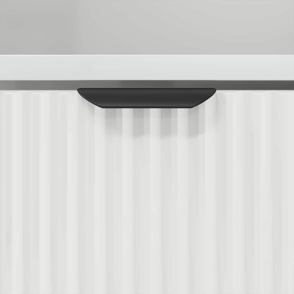 Κομοδίνο 2 pcs Λευκό 49 x 36 x 61 εκ Επεξεργασμένο ξύλο - Pakobazaar