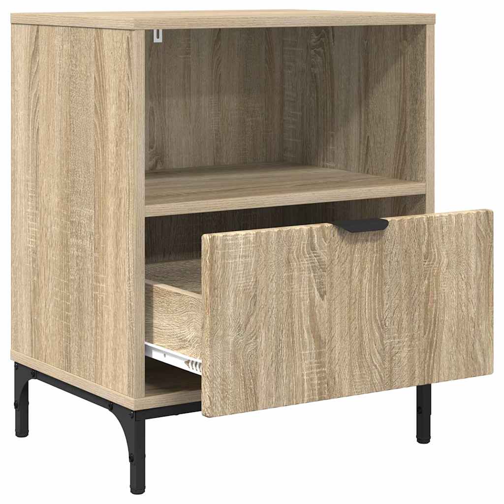 Κομοδίνο 2 pcs Sonoma Δρυς 49 x 36 x 61 εκ Επεξεργασμένο ξύλο - Pakobazaar