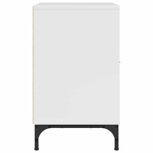 Κομοδίνο με συρτάρι 2 pcs Γυαλιστερό λευκό 49 x 36 x 61 εκ - Pakobazaar