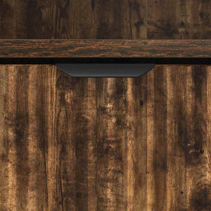 Κομοδίνο 2 pcs Καπνιστή δρυς 49 x 36 x 61 εκ Επεξεργασμένο ξύλο - Pakobazaar