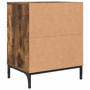 Κομοδίνο 2 pcs Καπνιστή δρυς 49 x 36 x 61 εκ Επεξεργασμένο ξύλο - Pakobazaar