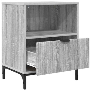 Κομοδίνο 2 pcs Γκρι sonoma 49 x 36 x 61 εκ Επεξεργασμένο ξύλο - Pakobazaar