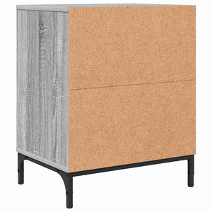 Κομοδίνο 2 pcs Γκρι sonoma 49 x 36 x 61 εκ Επεξεργασμένο ξύλο - Pakobazaar