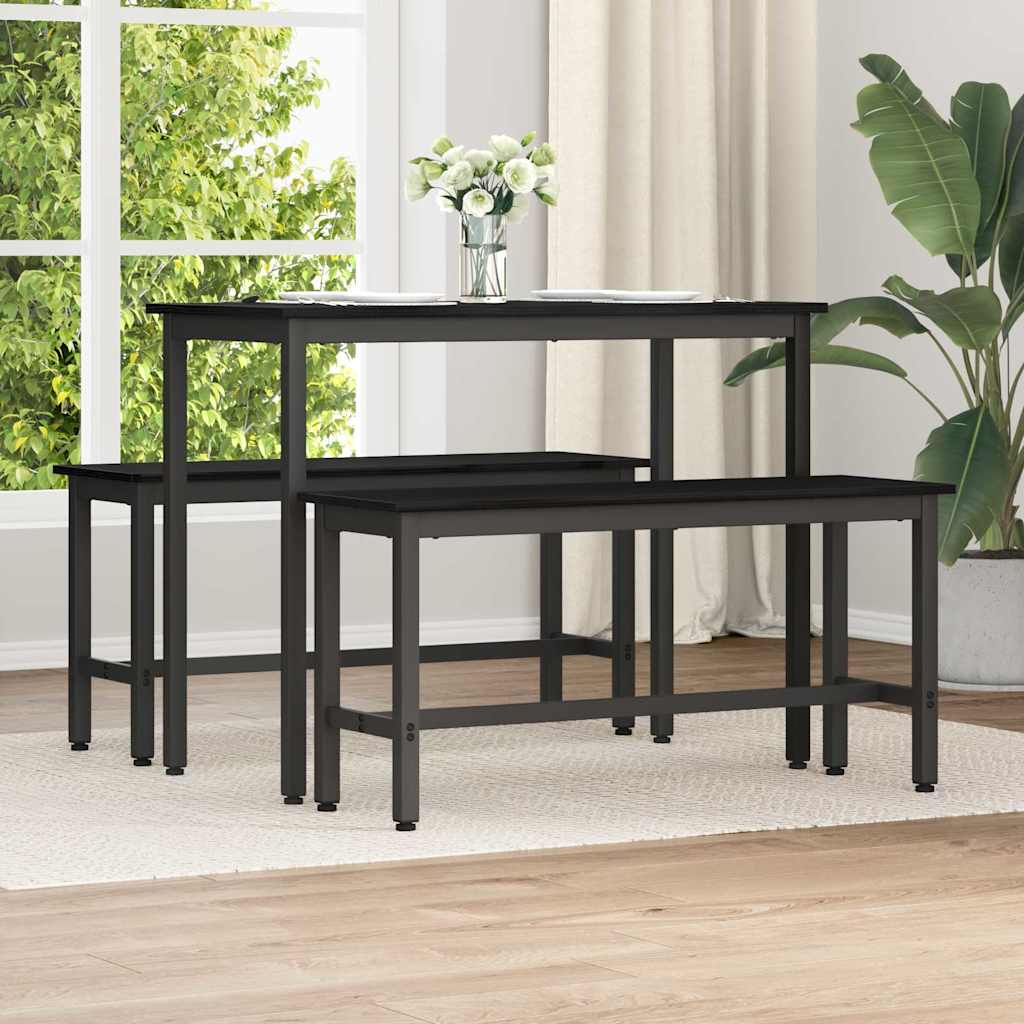 Καθιστικό Σαλονιού Μαύρη Οξυά 100 x 32,5 x 48,5 εκ. - Pakobazaar