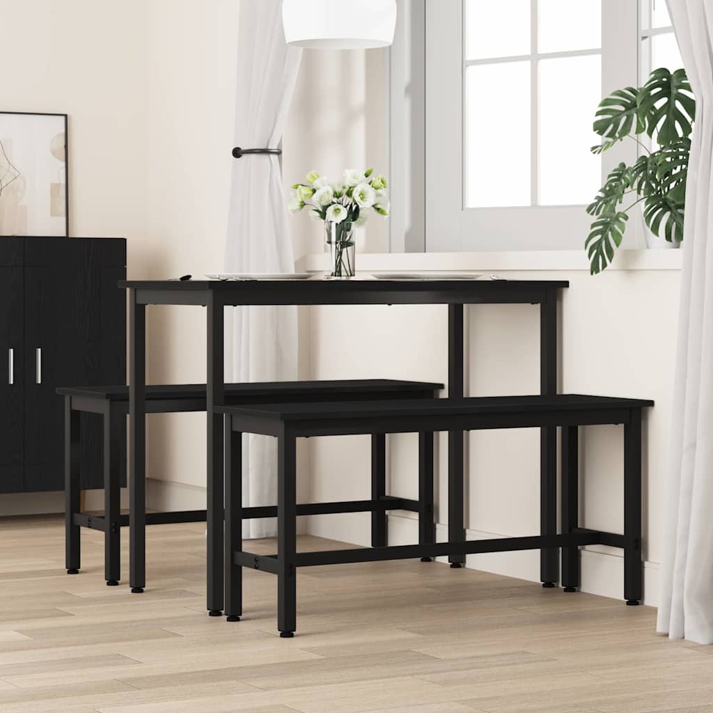 Καθιστικό Σαλονιού Μαύρη Οξυά 100 x 32,5 x 48,5 εκ. - Pakobazaar