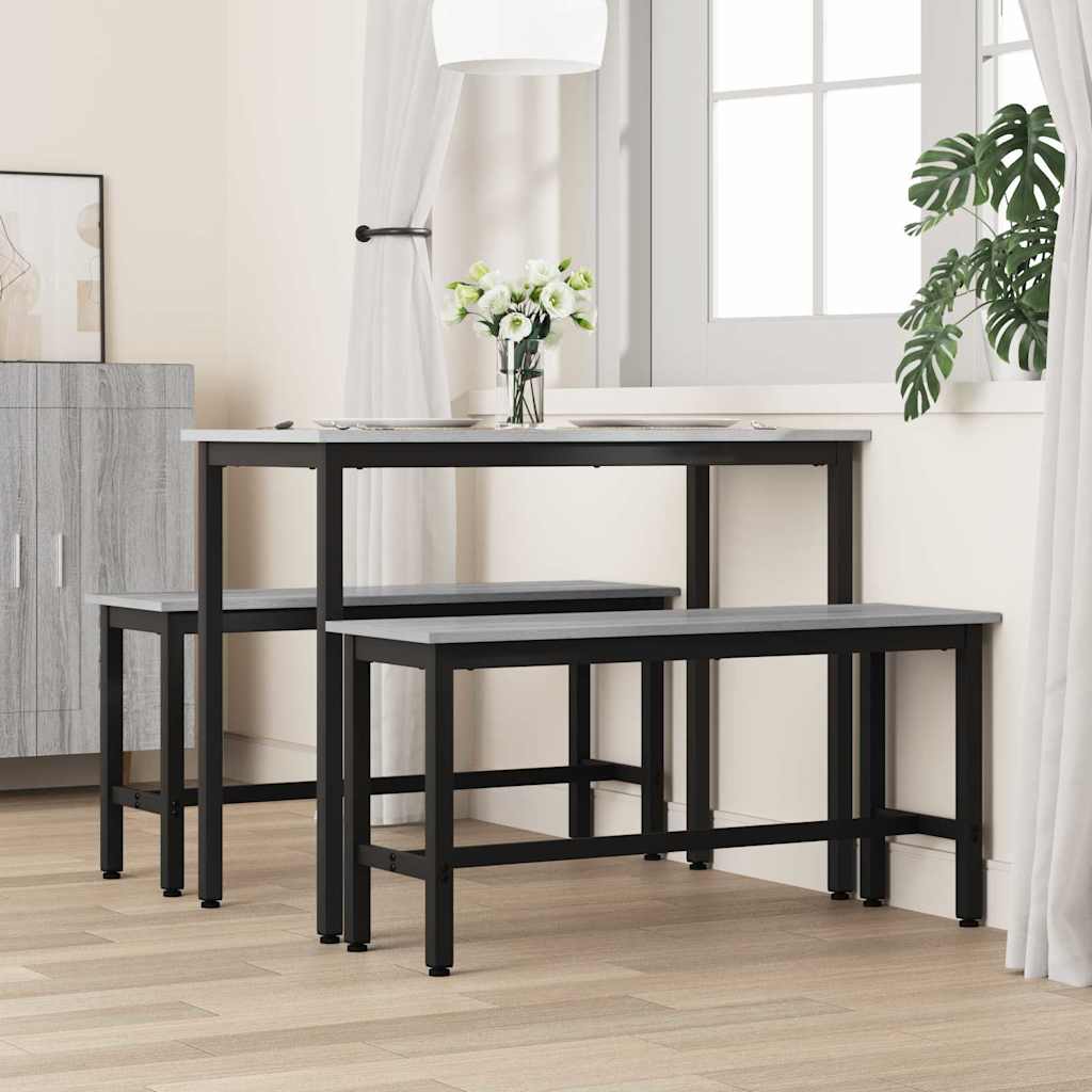 Καθιστικό Σαλονιού 2 pcs Γκρίζο Σονομα 100 x 32,5 x 48,5 εκ.