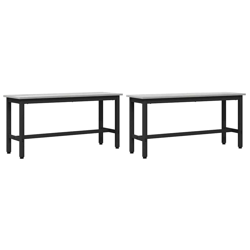 Καθιστικό Σαλονιού 2 pcs Γκρίζο Σονομα 100 x 32,5 x 48,5 εκ.